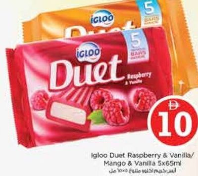 Igloo Duet Raspberry & Vanilla/Mango & Vanilla 5x65ml