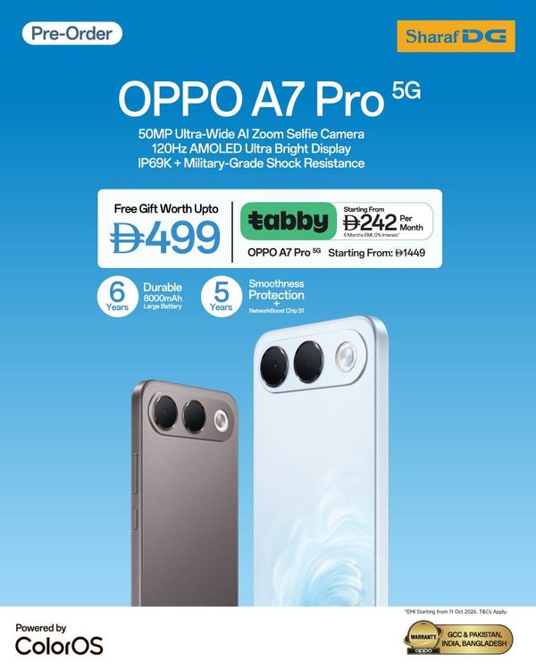 More Battery & More Years from Sharaf DG until 11th October