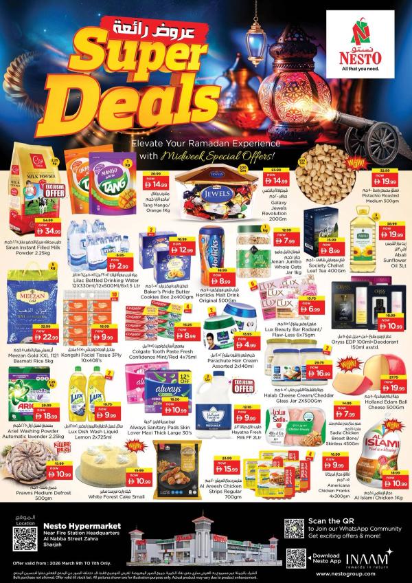 Midweek Deals - Al Nabba, Sharjah from Nesto until 11th March