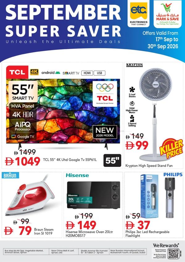 September Super Saver from Mark & Save until 30th September