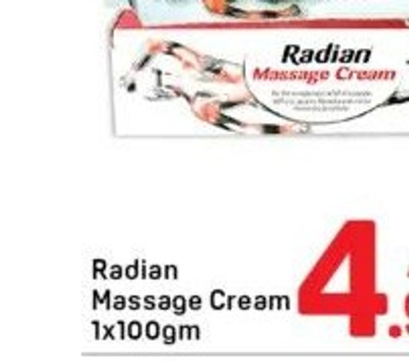 Radian Massage Cream 1x100gm