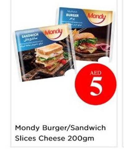 Mondy Burger/Sandwich Slices Cheese 200gm