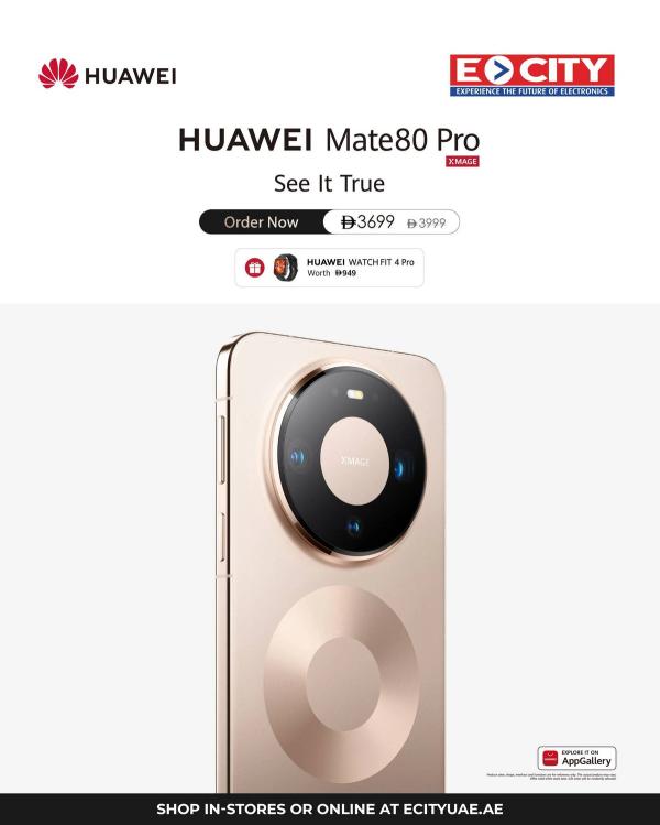 HUAWEI Mate80 Pro Sale from ECity until 31st March