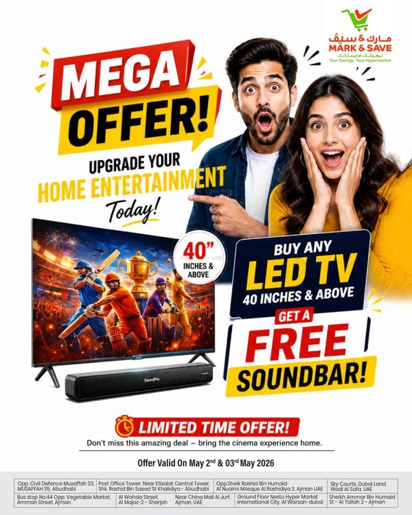 Mega Offers from Mark & Save until 3rd May
