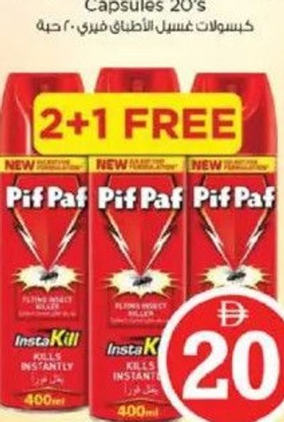 Pif Paf Mosquito & Fly Killer 3x400ml