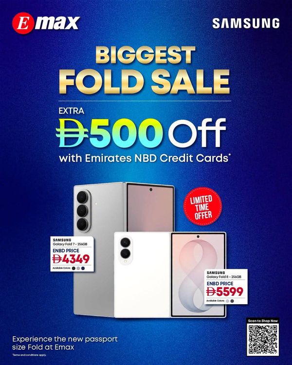 Biggest Fold Sale from Emax until 12th October