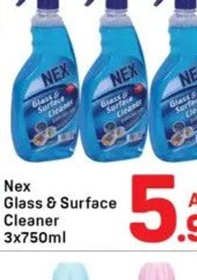Nex Glass & Surface Cleaner 3x750ml