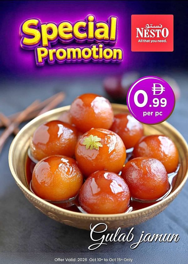 Special Promotion from Nesto until 15th October