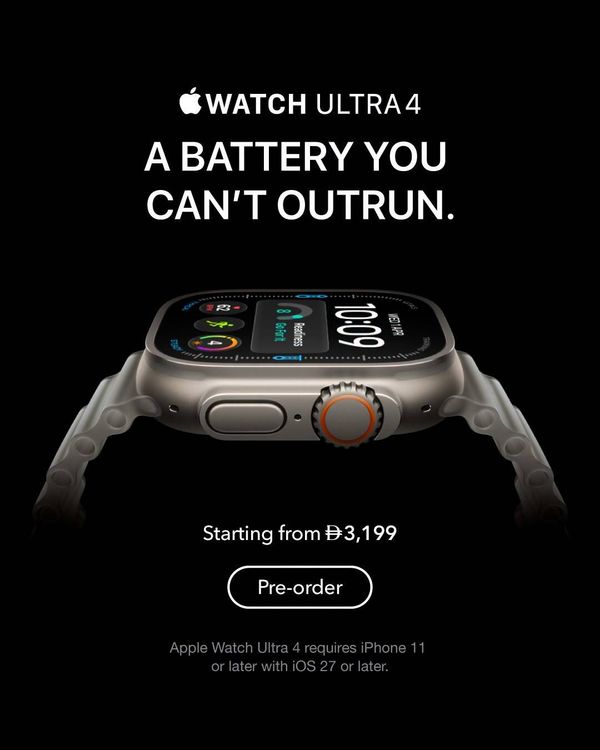 Sale On Apple Watch Ultra4 from Sharaf DG until 20th September