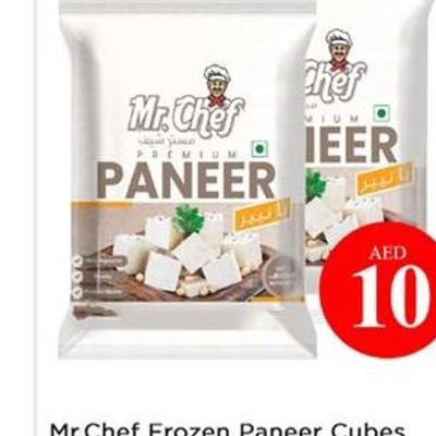 Mr.Chef Frozen Paneer Cubes 2x200Gm