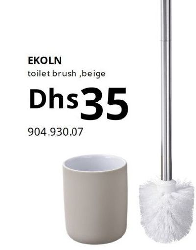 EKOLN toilet brush, beige