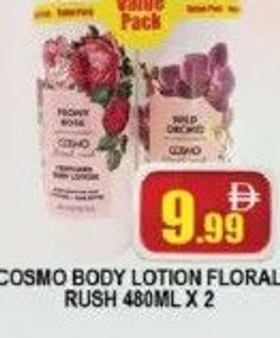 COSMO BODY LOTION FLORAL RUSH 480ML X 2