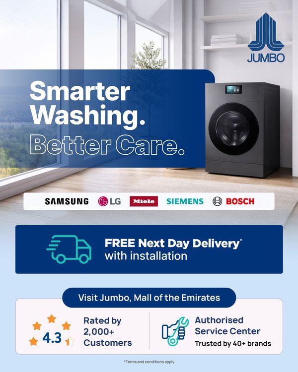 Smarter Washing & Better Care from Jumbo until 14th April