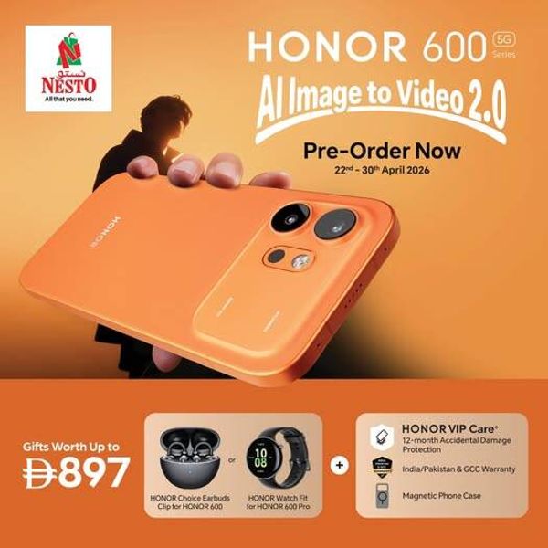 HONOR 600 5G Sale from Nesto until 30th April