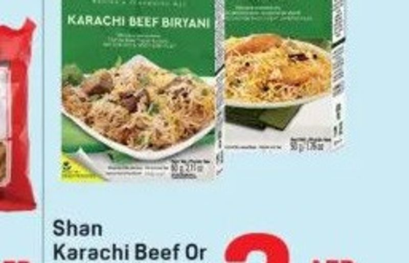 Shan Karachi Beef Or Malay Chicken Biryani 1x60gm