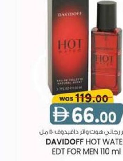 DAVIDOFF HOT WATER EDT FOR MEN 110 ml