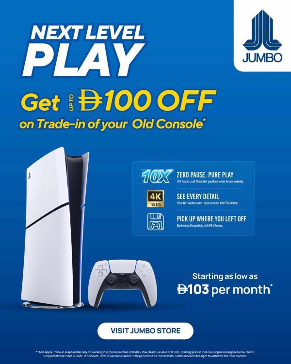 Next Level Play from Jumbo until 20th August