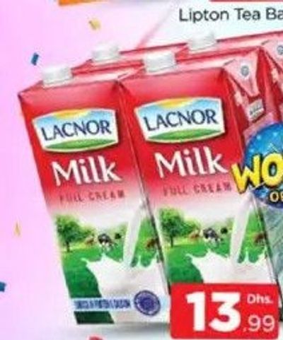 Lacnor Uht Milk Full Crm 1ltr X 4