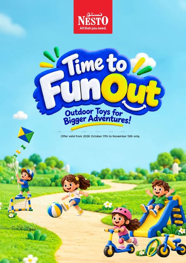 Time To Fun Out from Nesto until 15th November