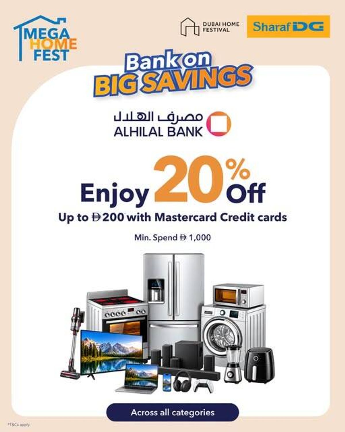 Get 20% OFF Up from Sharaf DG until 1st November