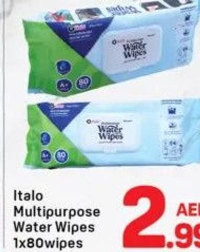 Italo Multipurpose Water Wipes 1x80wipes