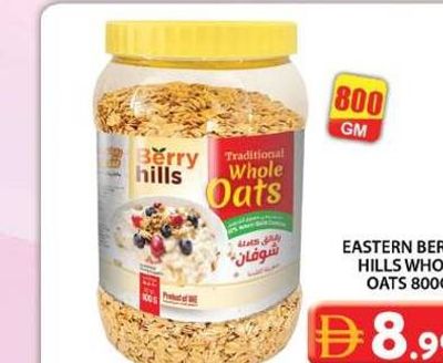 EASTERN BERRY HILLS WHOLE OATS 800GM