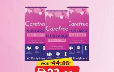 CAREFREE PANTY LINER 20'S X 3 PACK