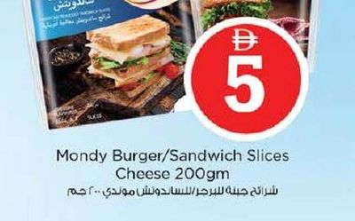 Mondy Burger/Sandwich Slices Cheese 200gm