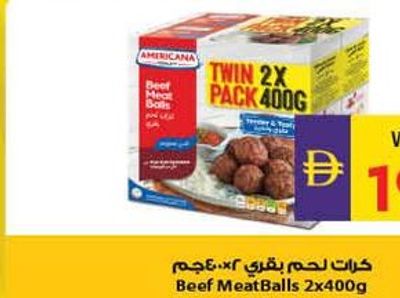 Americana Beef Meatballs 2x400g