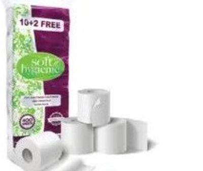 Soft n Hygienic Toilet Paper 12x400sh