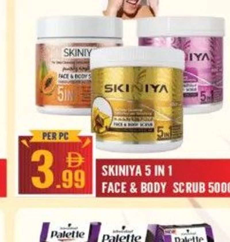 SKINIYA 5 IN 1 FACE & BODY SCRUB 500G