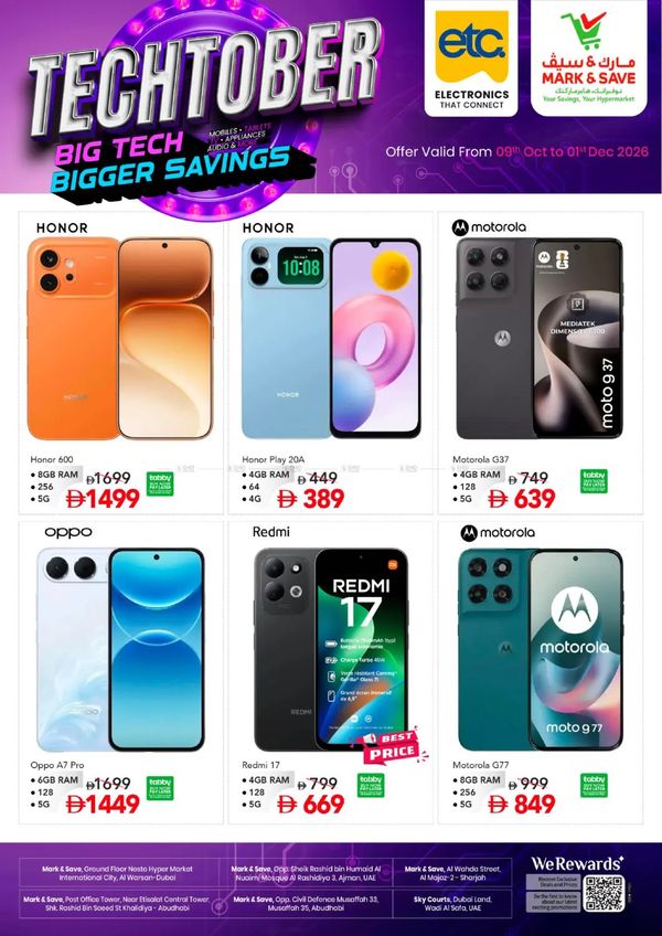 Tech Tober from Mark & Save until 1st December