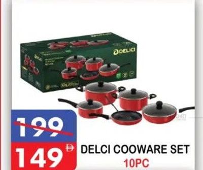 DELCI COOKWARE SET 10PC