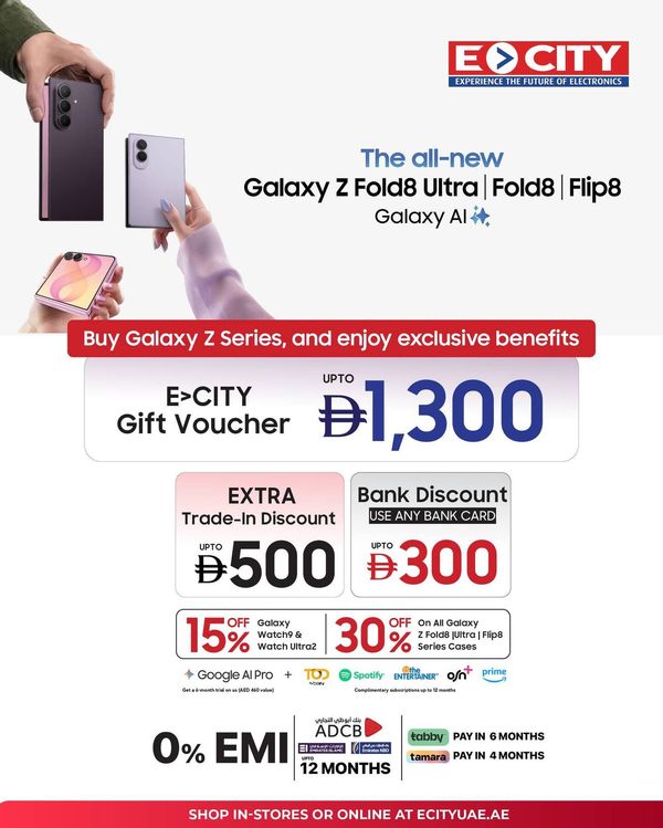 Sale On Samsung Galaxy Z Fold8 Ultra from ECity until 30th September