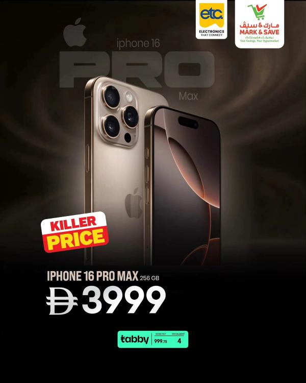 Killer Price from Mark & Save until 31st May