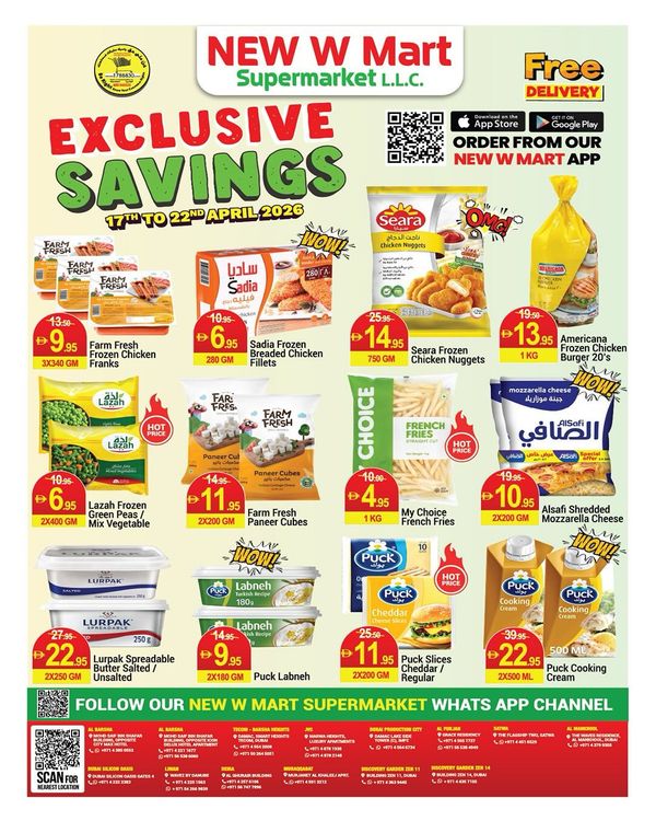 Exclusive Savings from New W Mart until 22nd April