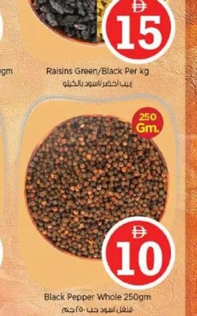 Raisins Green/Black Per kg