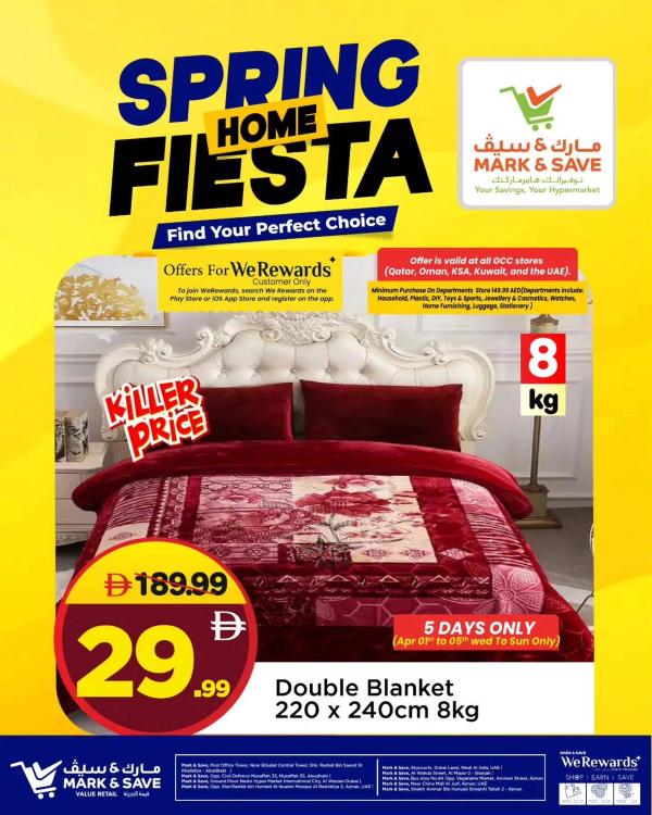 Spring Home Fiesta Sale from Mark & Save until 5th April