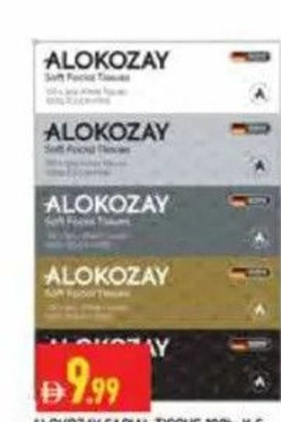 Alokozay Facial Tissue 150's x 5