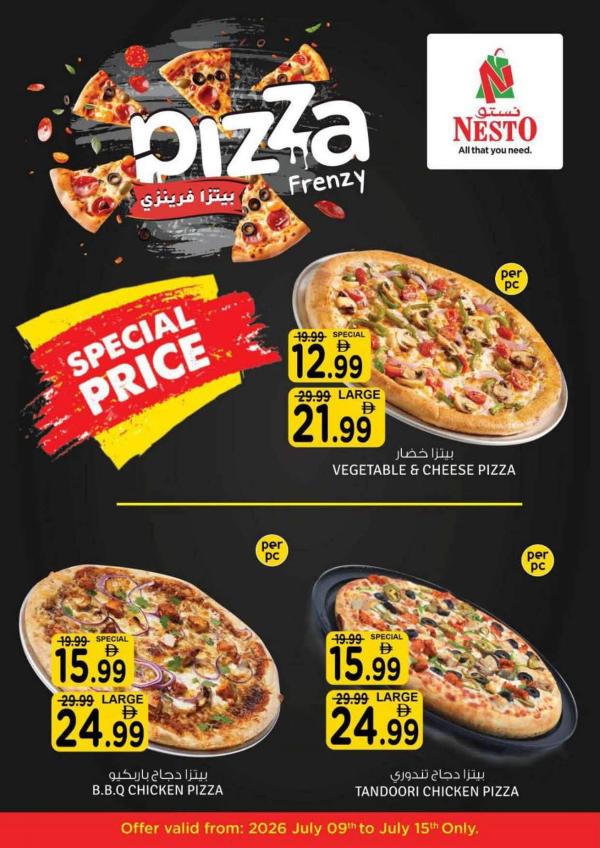 Pizza Frenzy from Nesto until 15th July