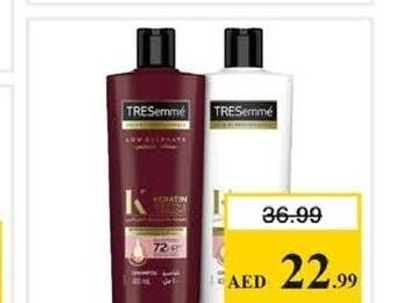Tresemme Shampoo 400ml+Cond 400ml Astd