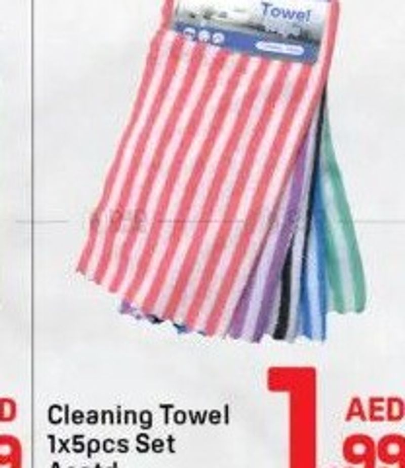 Cleaning Towel 1x5pcs Set Asstd
