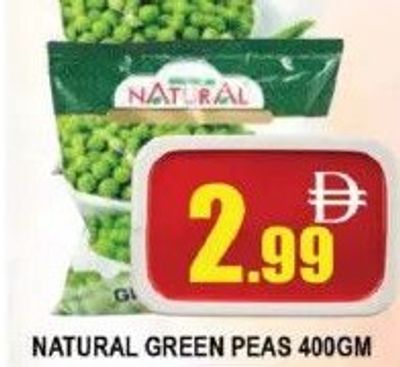 Natural Green Peas 400GM