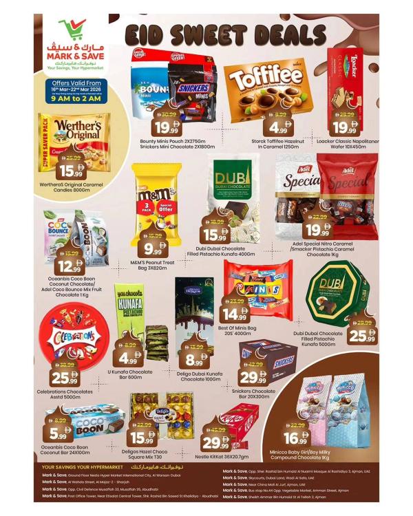 Eid Sweet Deals from Mark & Save until 22nd March