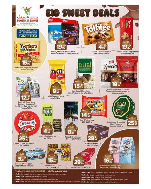 Eid Sweet Deals from Mark & Save until 22nd March