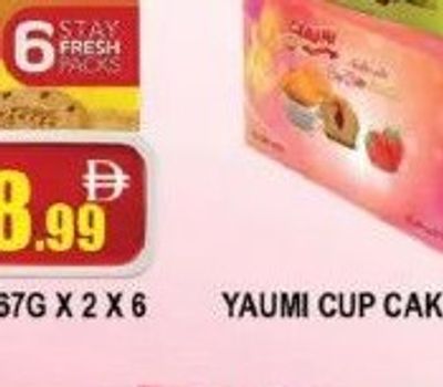Yaumi Cup Cake Strawberry/Vanilla 360 GM