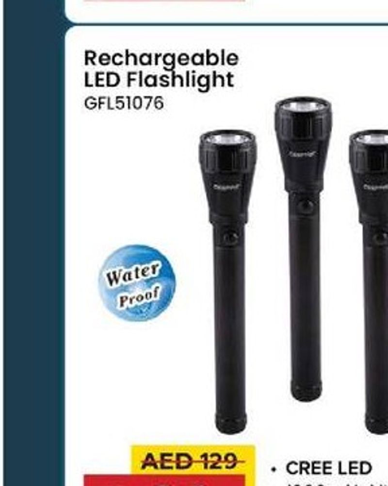 Rechargeable LED Flashlight GFL51076