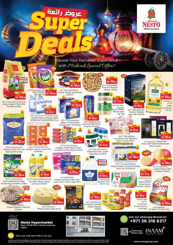 Midweek Deals - Al Karama, Dubai from Nesto until 11th March