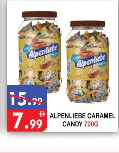 ALPENLIEBE CARAMEL CANDY 720G