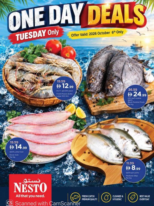 One Day Deal from Nesto until 6th October
